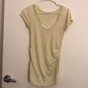 Yellow v-neck tee Sz: M